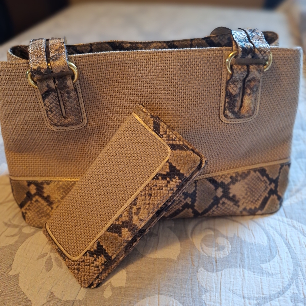 Brahmin bag & wallet combo